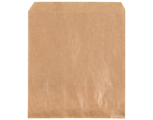 Brødpose/bagerpose/postkortpose papir 0,25kg14x18 cm. brun
