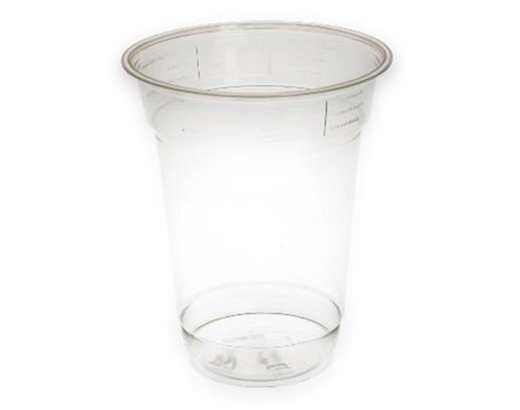 Plastglas 40 cl. mrk. 0,3 klar H:105xØ95 mm rPET