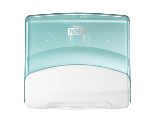 Dispenser Tork W4 Top-pack hvid/turkis#